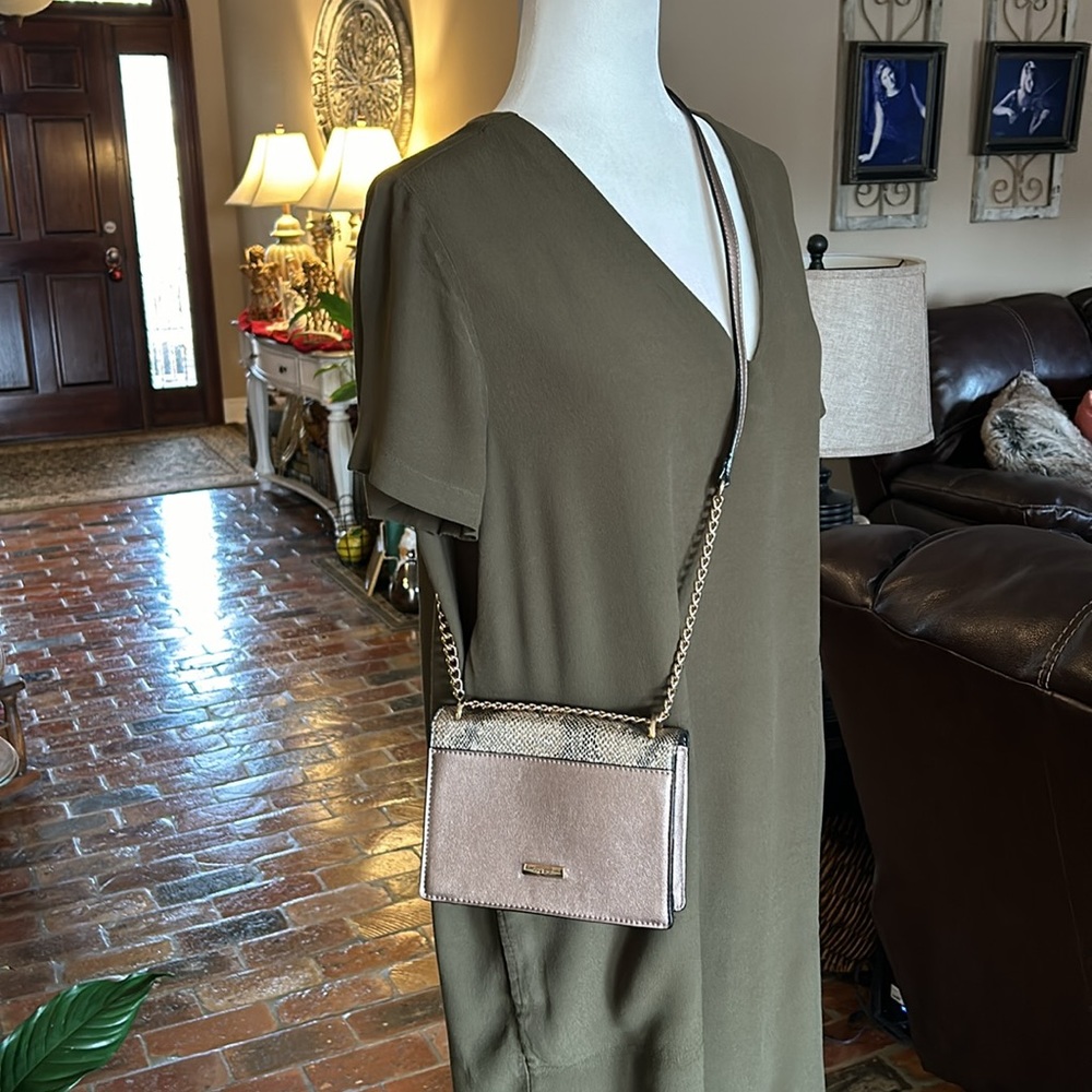 Aldo rose gold cross body bag